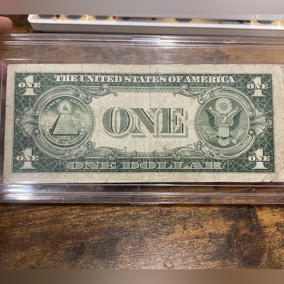 1935G Silver Certificate One Dollar Bill No Motto - Picture 2 of 2